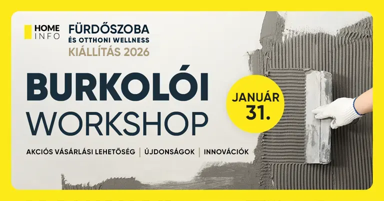 Burkolói Workshop – 2026. január 31. BOK Csarnok