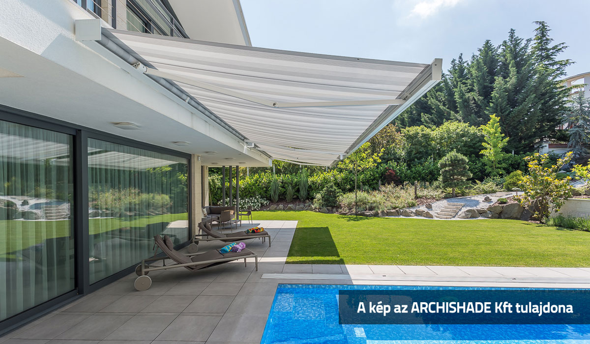 Tokozott napellenző, nagy fel&uuml;letek &aacute;rny&eacute;kol&aacute;s&aacute;ra