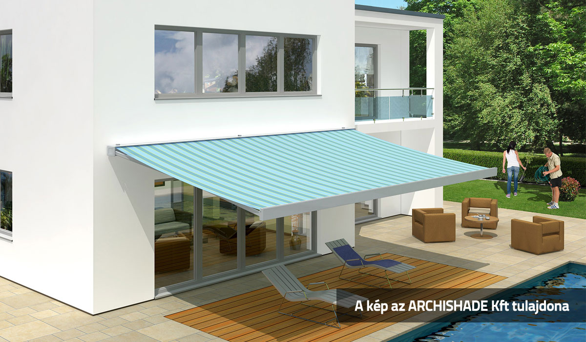 Modern, tokozott Varisol K450 napellenző