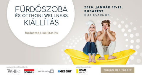 Fürdőszoba és otthoni wellness kiállítás: Budapest, január 17-19.