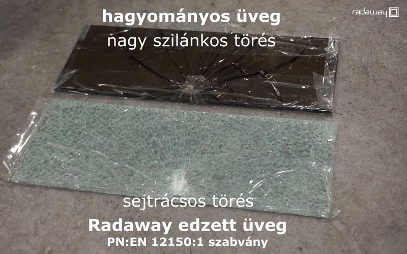 Edzett &uuml;veg zuhanykabin