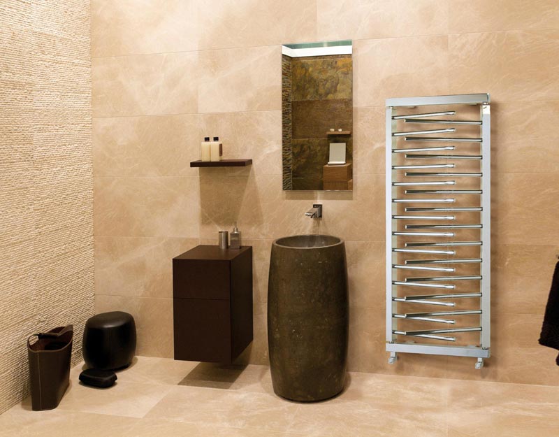 Törölközőszárításra is tökéletes, ugyanakkor látványában is meghatározó, vegyes üzemű fürdőszobai radiátor