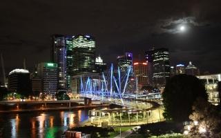 Kurilpa napelemes gyaloghíd, Brisbane