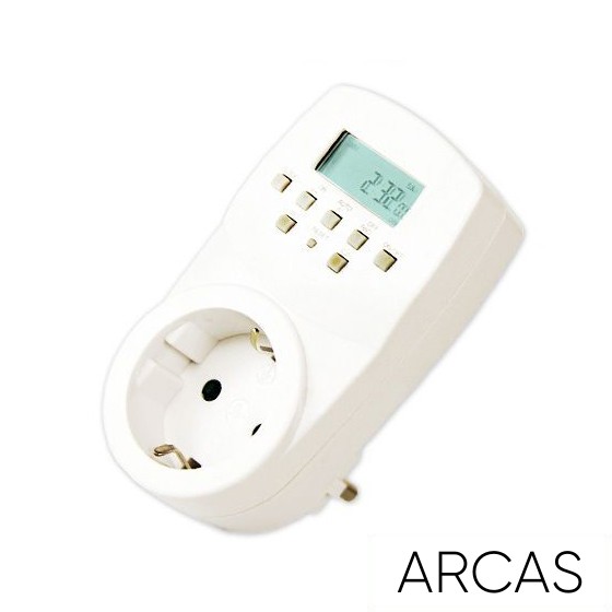 ARCAS hálózati adapter digitális időzítővel 230V Max.1800W