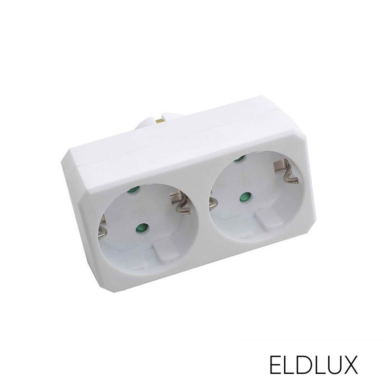 Elosztó 2x type F IP20