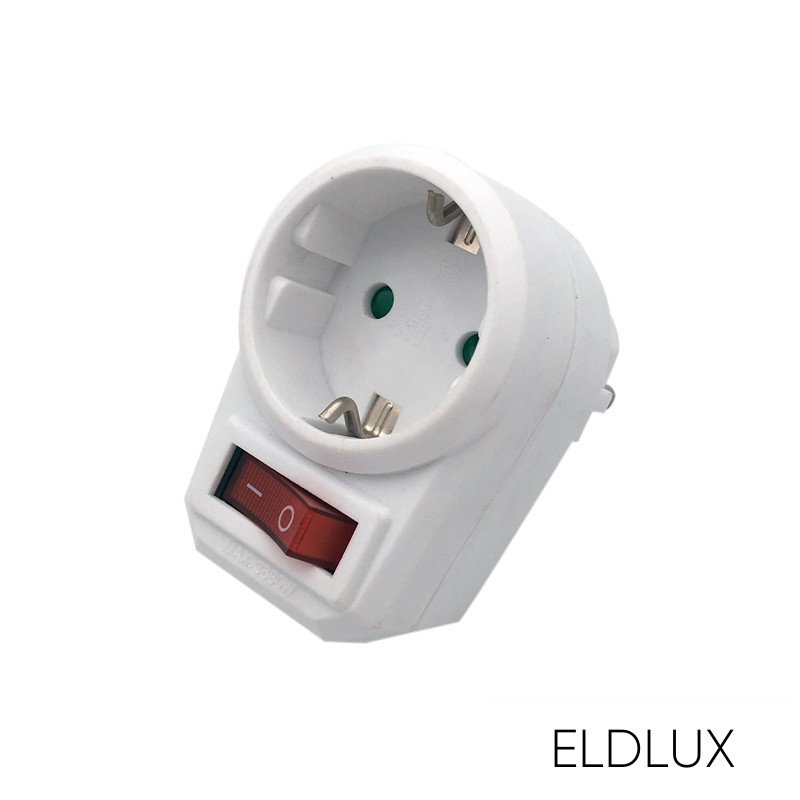 Aljzat 1x type F kapcsolóval IP20