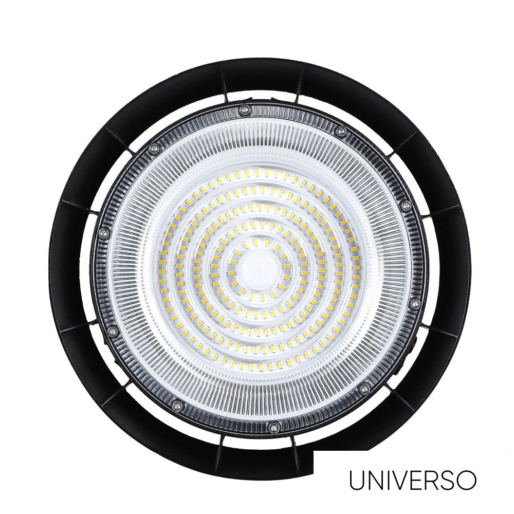UNIVERSO Csarnok világítás 150w 13500lm 4000k D298x96mm IP65 fekete