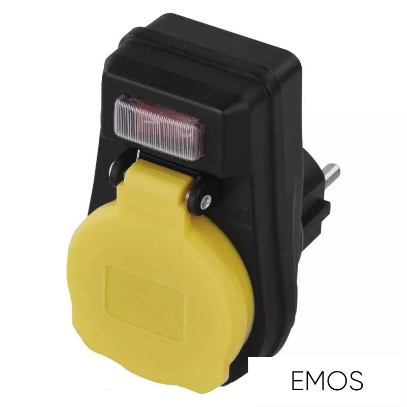 EMOS elosztó 1 aljzat kapcsolható IP44