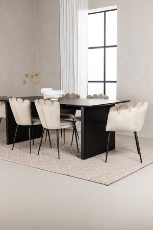 deLOHN Vail, Limhamn Téglalap alakú étkezőgarnitúra