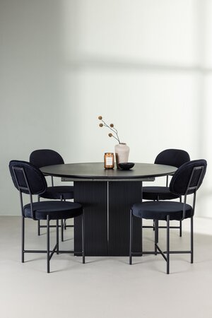 deLOHN Stella Kör alakú étkezőgarnitúra