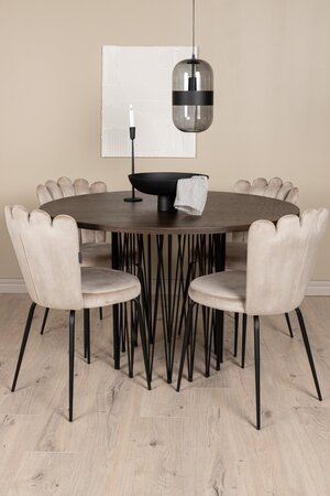 deLOHN Stone round, Limhamn Kör alakú étkezőgarnitúra