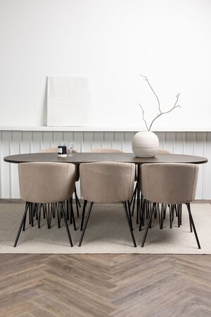 deLOHN Stone oval, Berit Téglalap alakú étkezőgarnitúra