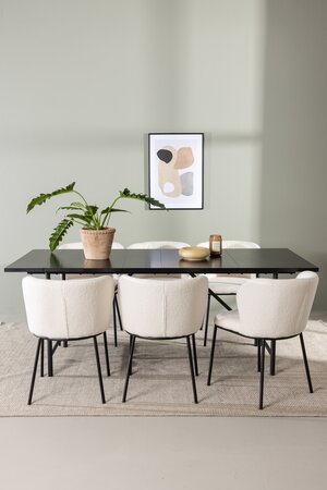 deLOHN Edina Téglalap alakú étkezőgarnitúra