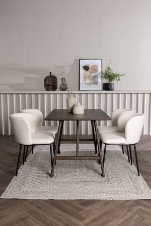 deLOHN Edina Téglalap alakú étkezőgarnitúra