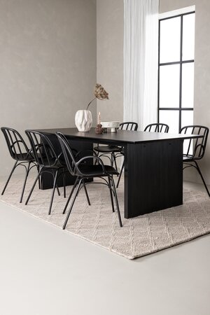 deLOHN Vail, Dyrön Téglalap alakú étkezőgarnitúra