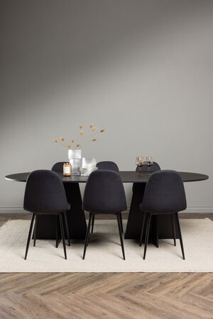 deLOHN Bootcut Oval, Polar Téglalap alakú étkezőgarnitúra