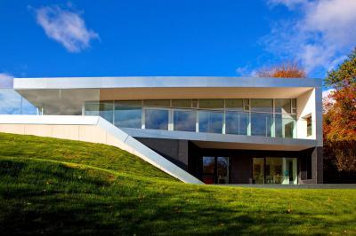 Organikus ház - homlokzat ötlet, modern stílusban