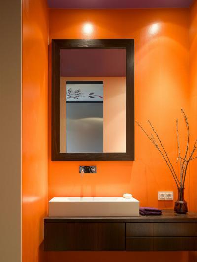 Narancssárga fürdő részlet - fürdő / WC ötlet