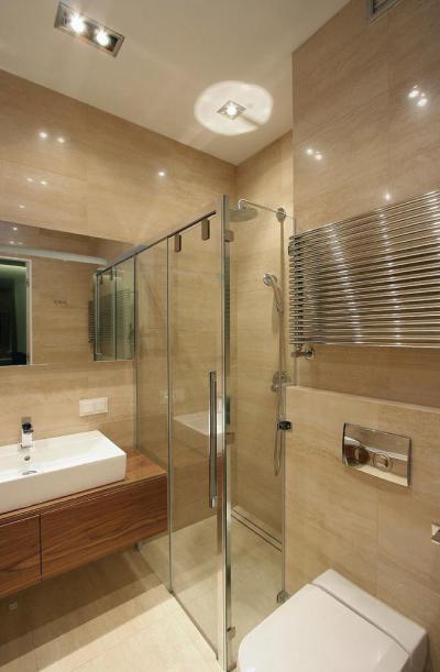 Ötletek kis fürdőszobára - fürdő / WC ötlet, modern stílusban