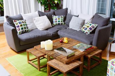 Kreatív helytakarékosság - nappali ötlet