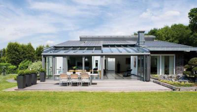 Egyedi teraszbeépítés - erkély / terasz ötlet, modern stílusban