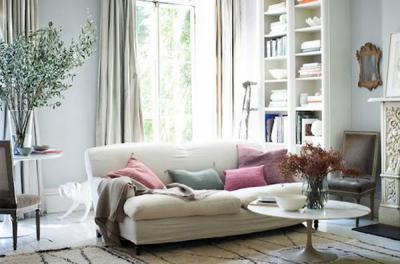 Pasztell árnyalatok - nappali ötlet, modern stílusban