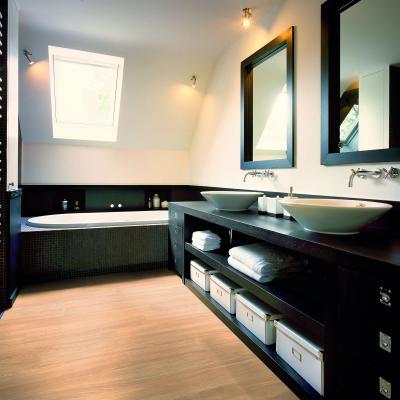 Aqua Step vízálló padló - fürdő / WC ötlet, modern stílusban