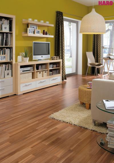 Haro laminált padló - nappali ötlet, modern stílusban