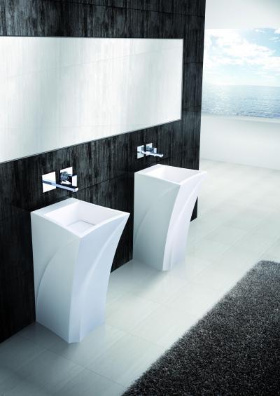Marmorin fürdőszoba - fürdő / WC ötlet, modern stílusban