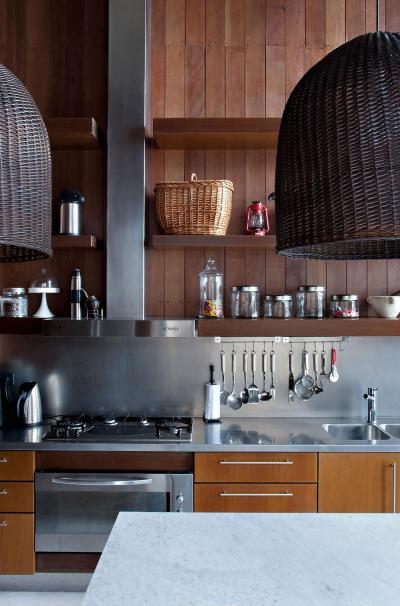 Faburkolatos konyha - konyha / étkező ötlet, modern stílusban