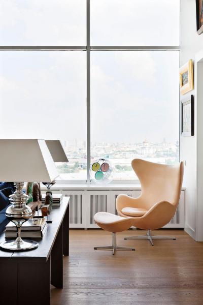 Munka utáni lazítás - dolgozószoba ötlet, modern stílusban