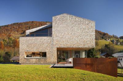 Geometrikus formák - homlokzat ötlet, modern stílusban