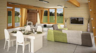 Faház belülről2 - nappali ötlet, modern stílusban