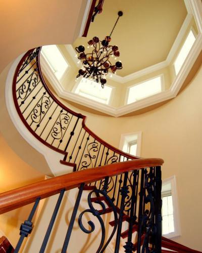 Kovácsoltvas lépcsőfeljáró - belső továbbiak ötlet, klasszikus stílusban