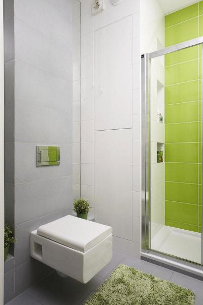 Lime-fehér fürdőszoba - fürdő / WC ötlet, modern stílusban