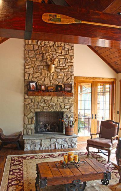 Mediterrán fa burkolatos nappali - nappali ötlet, mediterrán stílusban