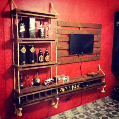 Raklapbútor4 - nappali ötlet, rusztikus stílusban