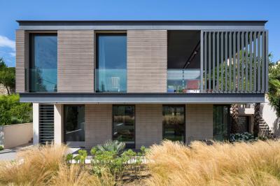 Térérzet - homlokzat ötlet, modern stílusban