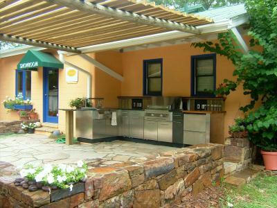 Kerti sütés - kert / udvar ötlet, modern stílusban