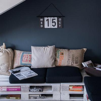 Raklapbútorok84 - nappali ötlet, rusztikus stílusban