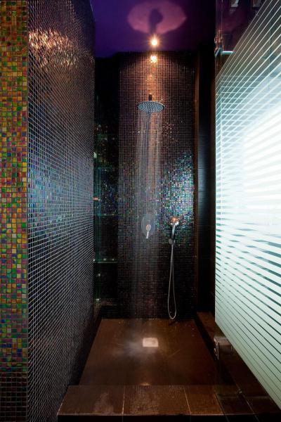 Látványos zuhanyzó - fürdő / WC ötlet, modern stílusban