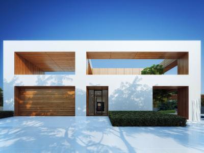 Geometrikus formák - bejárat ötlet, modern stílusban