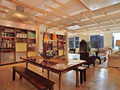 Loft Manhattanben - nappali ötlet