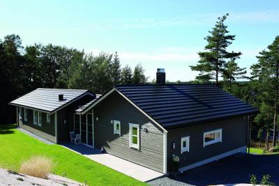 CREATON DOMINO kerámia tetőcserép NUANCE palaszürke engóbozott - tető ötlet, modern stílusban