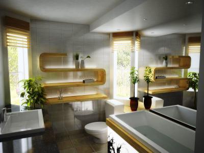 Modern fürdő - fürdő / WC ötlet, modern stílusban