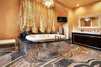 Modern fürdő - fürdő / WC ötlet, modern stílusban