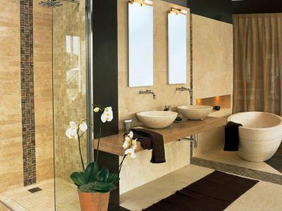 Modern fürdő - fürdő / WC ötlet, modern stílusban