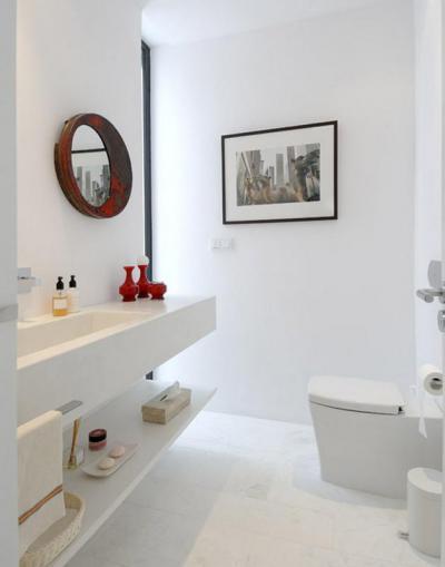 Modern fürdő - fürdő / WC ötlet, modern stílusban