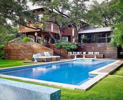 Medence - medence / jakuzzi ötlet, modern stílusban