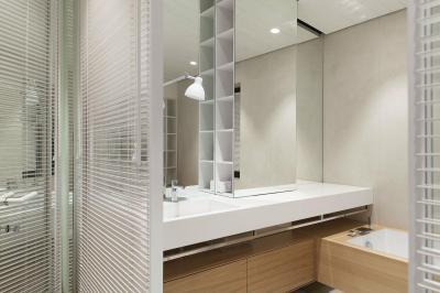 Modern fürdő - fürdő / WC ötlet, modern stílusban